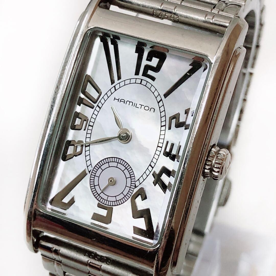 HAMILTON Ardmore H114110 White Dial Quartz Unisex Watch From