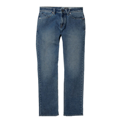 

Volcom Solver Denim Pants (Vintage Pacific Blue) Modern Straight 16 Jeans