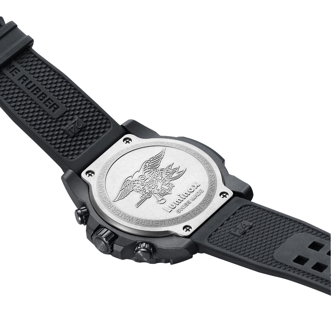 Pre-owned Luminox Navy Seal 3581.sis Black Rubber Strap Men Watch