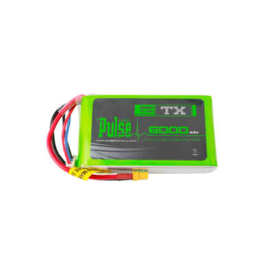 Pulse 6000mAh Transmitter 2S 7.4V LiPo Battery For RadioMaster Boxer and MT12 Ra