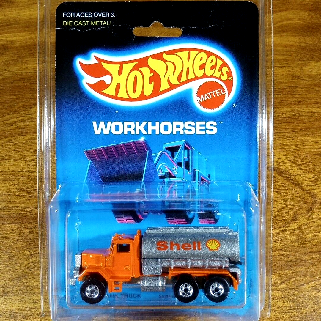 ホットウィール TANK TRUCK Vintage Hot Wheels Workhorses Peterbilt Tank Truck Orange