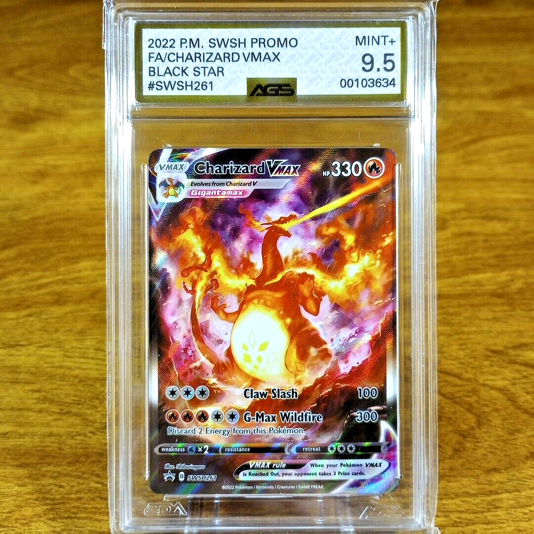 Pokemon SWSH Black Star Promo Charizard VMAX SWSH261 AGS