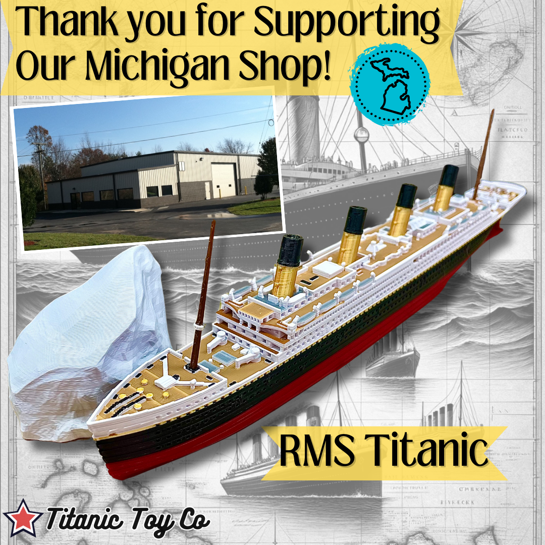 Full Color RMS Titanic Model 12", Titanic Toy For Kids, Titanic Cake Topper