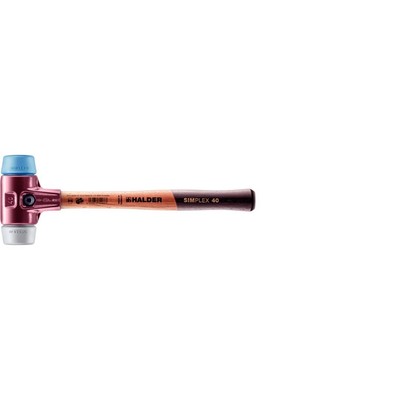 Halder 3013.040 Simplex 21 oz Soft-Face Hammer Blue Rubber/Grey Rubber Faces