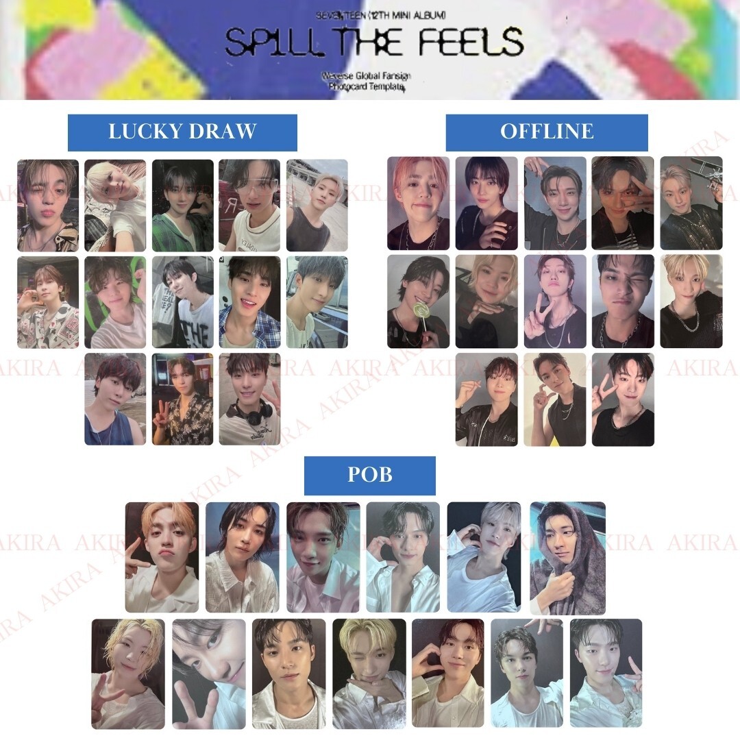 SEVENTEEN 12th MINI ALBUM SPILL THE FEELS Weverse GLOBAL POB