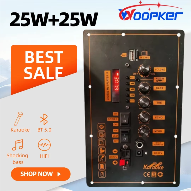 7.4V-805 Bluetooth Amplifier Board 25W+25W Bluetooth 5.0 Dual Channel Support AU