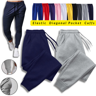 Pantalones de Deporte Jogger para Hombre Casual Jogging Algodón