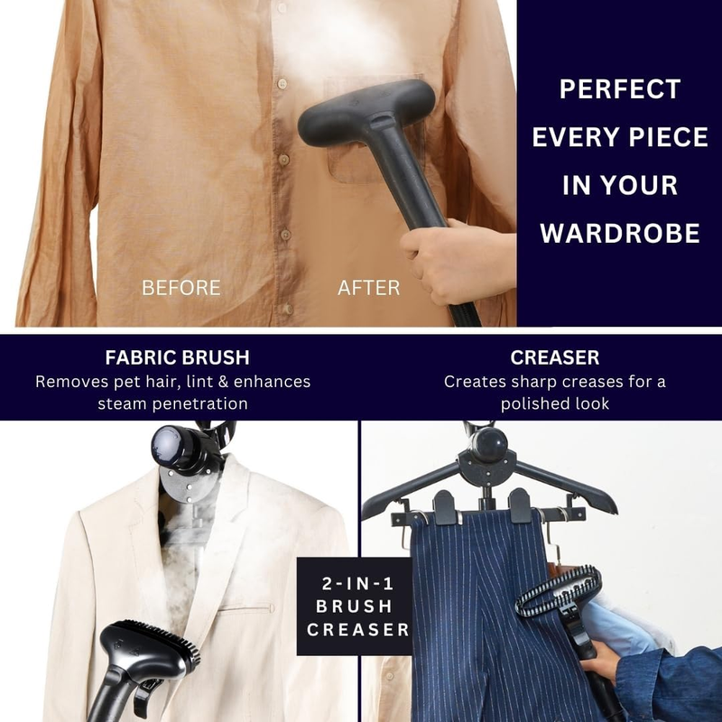 X3A Commercial Full-Sized Garment Steamer with Foot Pedals and Extra Large 3L Wa