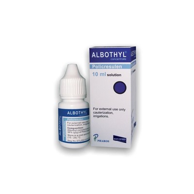 2x Albothyl Concentrate Policresulen Antitrichomonal Candidal Agent For Thrush