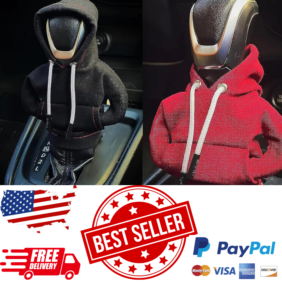 Shift Cover Hoodie, Car Gear Shift Cover Hoodie(black+red)