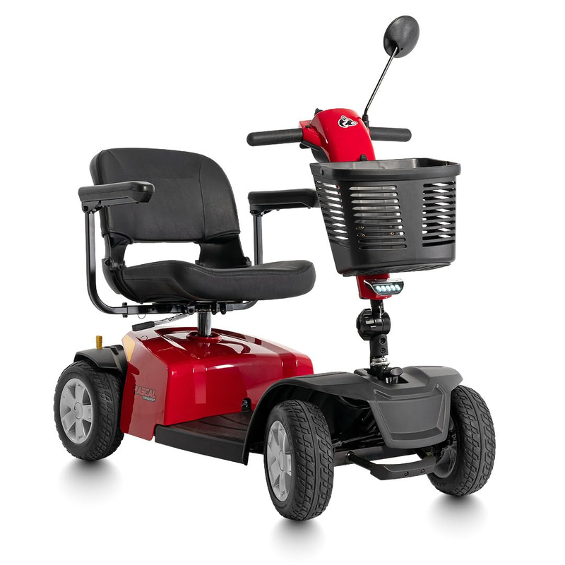 Conquest 4-Wheel Heavy-Duty Outdoor Mobility Scooter, Long-Range Battery-Powered Electric Travel, 350Lb Capacity, Battery Included