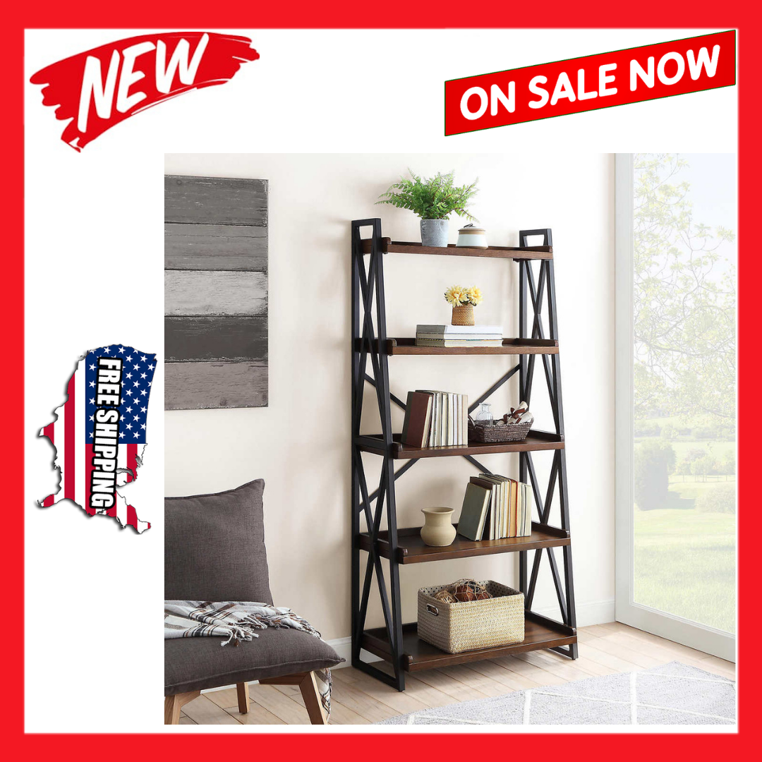 Bayside Furnishings Ladder Bookcase