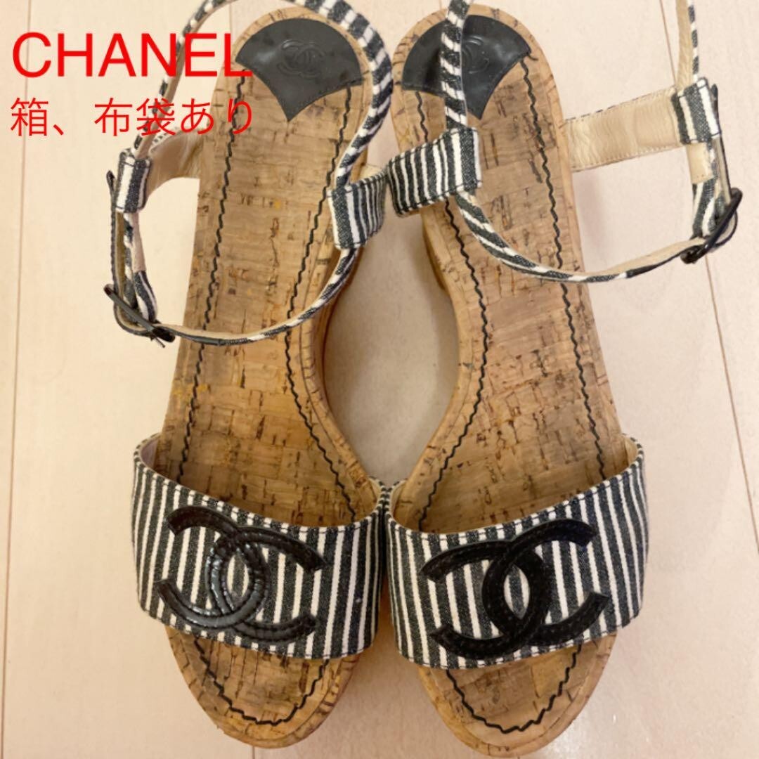 CHANEL シャネル　パンプスsz36.5 used CHANEL High heel Sandal 36.5C Red Authentic Women Used from