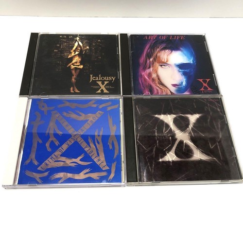 X　Xjapan　CD　CDS　set X JAPAN CD 4 Set Blue Blood Singles ART OF LIFE jealousy 4