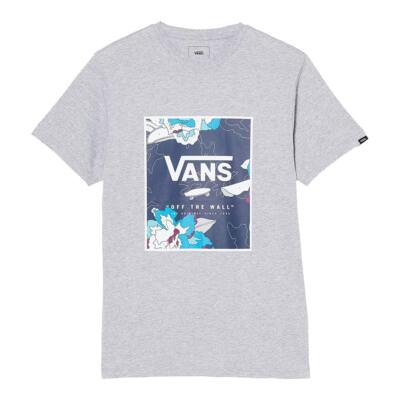 Футболка с коротким рукавом Vans Print Box (Athletic Heather/Dress Blues) Футболка с рисунком