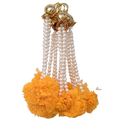 Beautiful Pearl Marigold Decoration for Every Occasion, Pearl Finish Beads