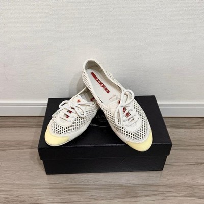 PRADA Sport White Sandals Shoes 37