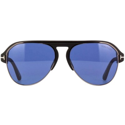 Pre-owned Tom Ford Ft0929 02v Black Sunglasses In Blue
