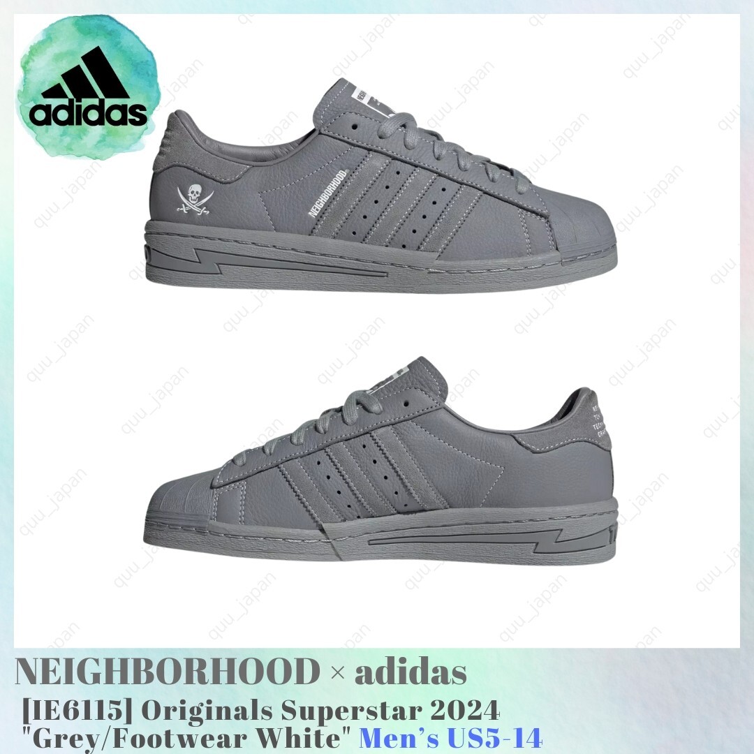 NEIGHBORHOOD × adidas Originals Superstar 2024 Grey White