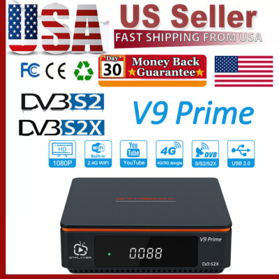 GTMEDIA V9 Prime HD FTA Satellite Receiver DVB-S2/S2X Sat Decoder HEVC H.265 PVR