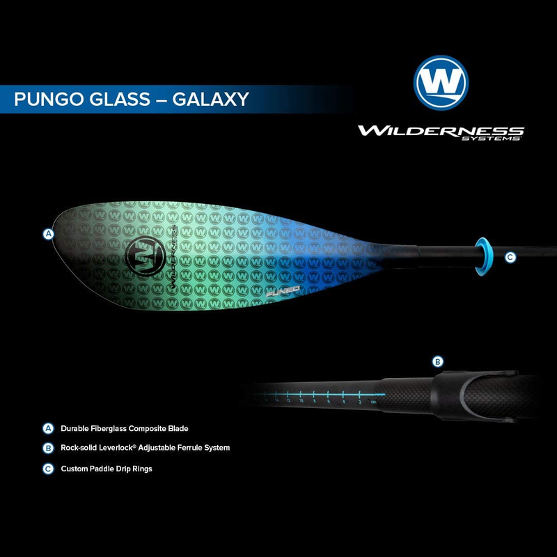 Pungo Kayak Paddle for Recreation/Touring | Fiberglass or Carbon Fiber Blade | A