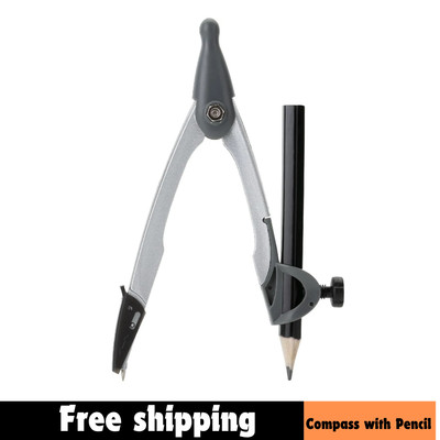 Compass for Geometry, Compass with Pencil, Drawing Compass Drawing Tool, Math