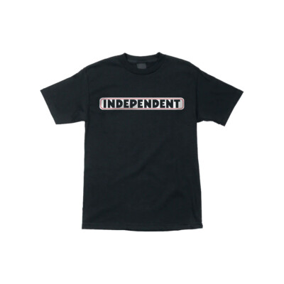 

Футболка с коротким рукавом с логотипом Bar Logo (черная) Independent Truck Co., Черный
