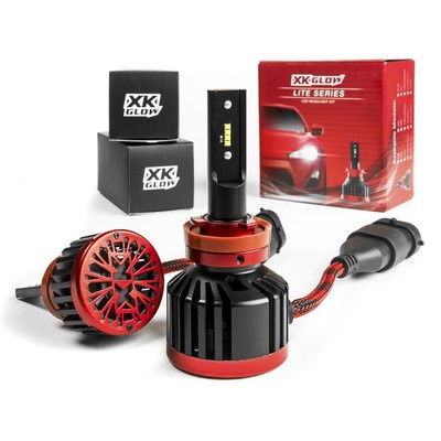 XKGLOW Single Beam 60W COB LED Headlight Set