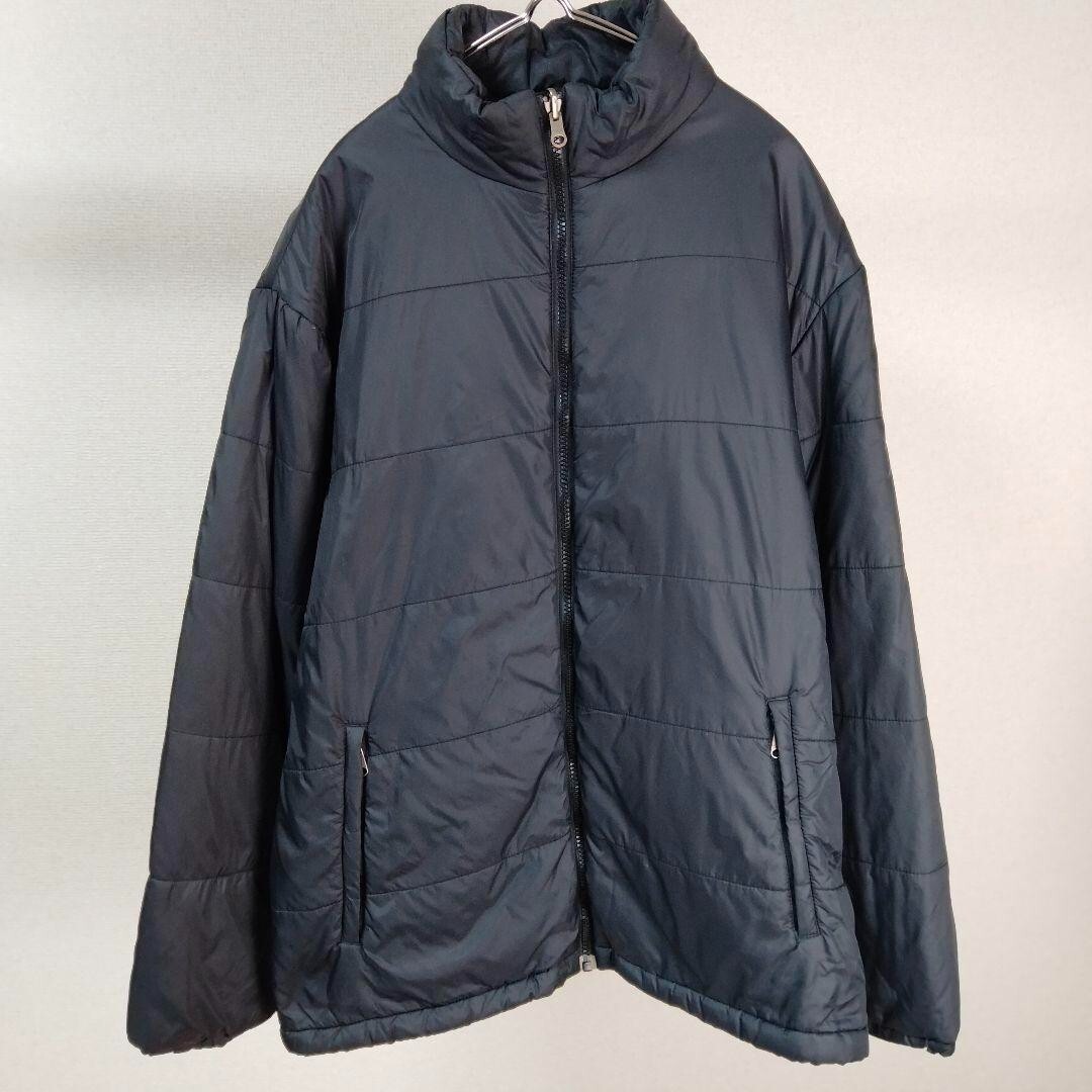 ▼ CAMP7 BLACK down JKT ▼ 90s CAMP7 Down jacket Simple Liner jacket Full-zip Size L