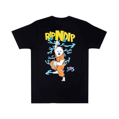 Футболка RIPNDIP ''Super Sanerm'' с короткими рукавами (черная)