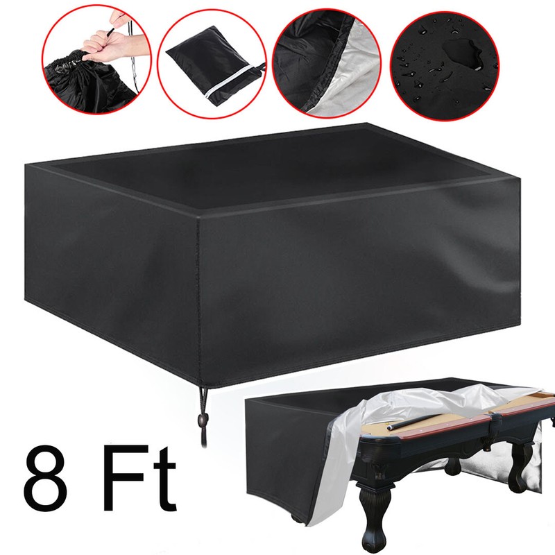 Heavy Duty Foot Snooker Cover Waterproof Black New