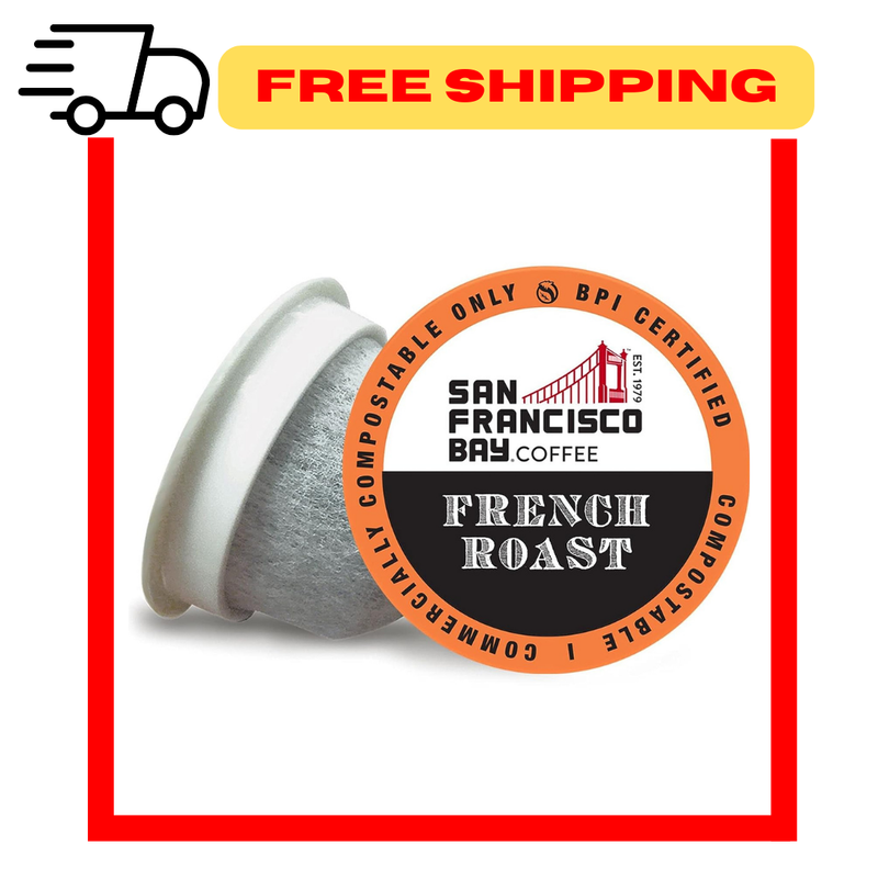 San Francisco Bay Coffee Keurig Compostable Coffee K- Pods, 