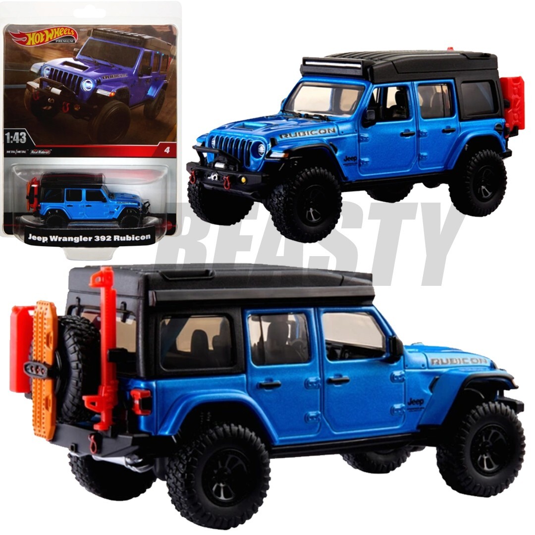 Hot Wheels Premium 1:43 Scale Jeep Wrangler 392 Rubicon Real