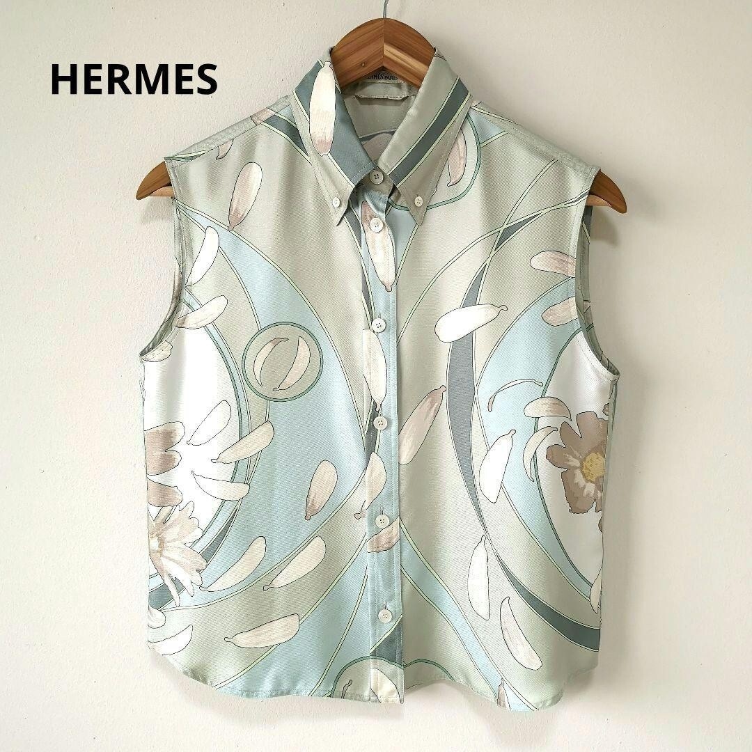 トップス HERMES by Margiela sleeveless shirt HERMÈS BY MARGIELA SS1999 SLEEVELESS SHIRT – MIES