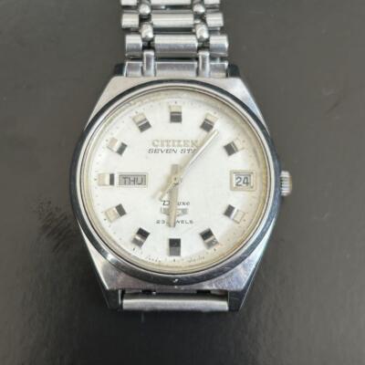 Citizen Seven Star 4-520131Y Vintage Deluxe 7 23jewels