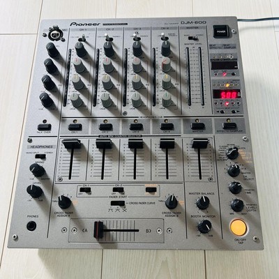 PIONEER DJM-600 DJミキサー Pioneer DJM-600 Professional Mixer 4-channel Silver 1999