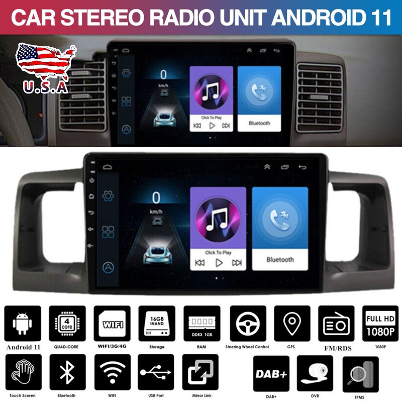 Android 11 Gps Navigation Wifi For 2003-2008 Toyota Corolla 