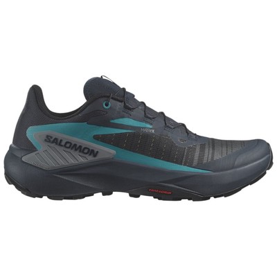 Salomon Genesis Men's Trail Running Shoes, Carbon/Tahitian Tide/Quiet Shade, M10
