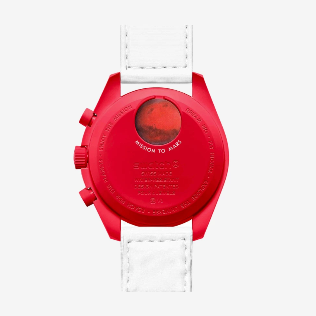 Pre-owned Swatch X Omega Bioceramic Moon Mission To Mars