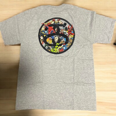 STUSSY X MARVEL Graphic T-Shirt April 9 2011 Size M Light