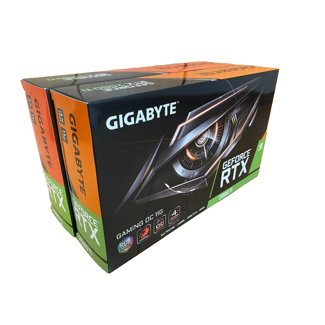 RTX 2080 Ti 11GB GV-N208TGAMING-OC-11GC x2 with MSI NVLink RTX 2080 Ti 11GB GV-N208TGAMING-OC-11GC x2 with MSI NVLink