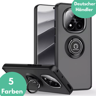 Hülle für Xiaomi Redmi Note 14 Pro Plus 5G Ringhalter Silikon Case Tasche Cover