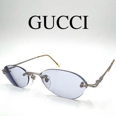 GUCCI Authentic Glasses Eyewear GG-9004J silver Rimless with
