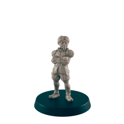 Human Mini | Child Prince Noble Royalty | Kid Male Townsfolk NPC Figure | DnD Wa