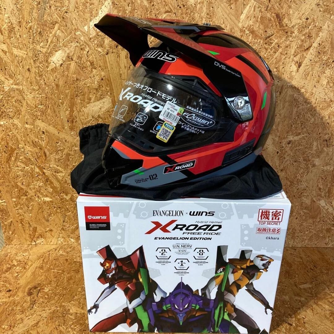 Mサイズ正規新品未使用 ヘルメット 2号機 アスカ エヴァンゲリオン XRoad Mサイズ正規新品未使用 ヘルメット 2号機 アスカ