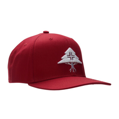 Кепка Snapback LRG Lifted Research Group Legacy Tree (красная) с 6 панелями