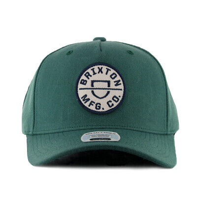 Кепка Brixton Crest C MP Snapback Hat (Ель) 5-панельная кепка