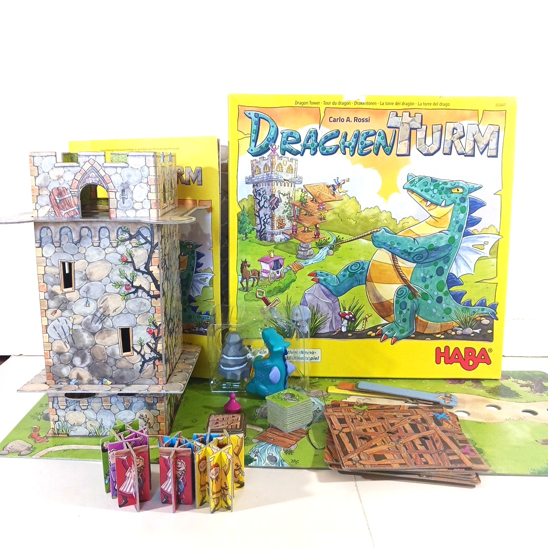 HABA - タワー・オブ・ドラゴン HABA Board Game Drachen Turm (Dragon Tower) Complete | eBay