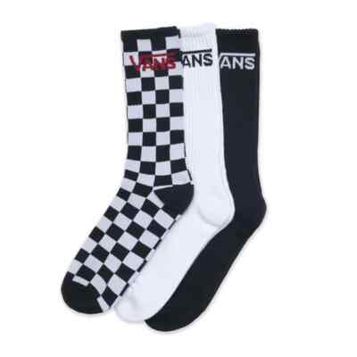 Носки Vans Classic Crew Sock (черный/в шахматную клетку) 3 пары носков