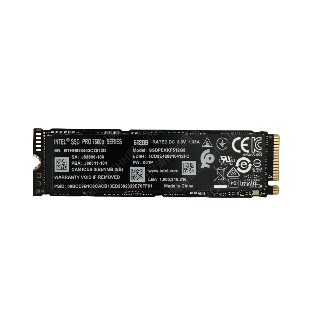 Intel 7600p Series SSDPEKKF512G8L 512GB 2280 M.2 PCIe NVMe